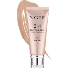 Note 3 In 1 Glowing Skin Tinted Moisturizer 50 S+ Işıltılı Aydınlatıcı Krem 30ML