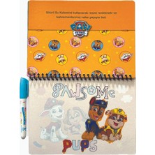Paw Petrol Chase Temalı Sulu Sihirli Boyama Kitabı - Özel Sulu Kalem ile Water Painting