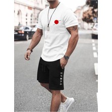 Yoho Sport Unısex Japan Baskılı Tişört Şort Takımı