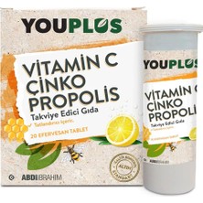 Youplus Vitamin C Çinko Propolis 20 Efervesan Tablet