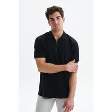 Arma Erkek Regular Fit Basic % 100 Pamuk Pike Fermuarlı Polo Yaka Tişört Y29374354002