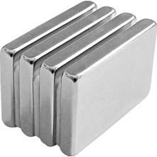 Lisinya 20 Adet 20X10X2 mm Neodyum Mıknatıs , Köşeli N35 Nikel Kaplamalı Kaliteli ve Dayanıklı Ürün ( Lisinya )