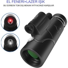 80X100 Monoküler Teleskop – Yüksek Büyütme, Su Geçirmez, Telefon Uyumlu, Dahili El Feneri, Hd Optik Lens, Gece Görüşü, Kamp ve Doğa Sporları Için Taşınabilir Dürbün