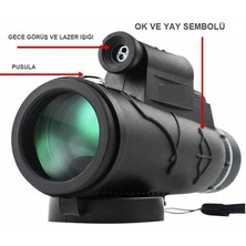 80X100 Monoküler Teleskop – Yüksek Büyütme, Su Geçirmez, Telefon Uyumlu, Dahili El Feneri, Hd Optik Lens, Gece Görüşü, Kamp ve Doğa Sporları Için Taşınabilir Dürbün