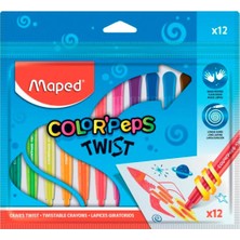 Maped Color Peps 12'li Jel Pastel Boya 860612 Seti Uzun Ömürlü ve Temiz Kullanım İçin Tasarlandı