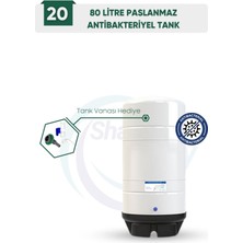 Water Maybach 20 G 80 Litre Paslanmaz Çelik Su Deposu – Su Arıtma Tankı + Tank Vanası