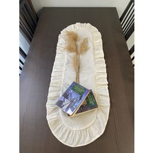 Nerz Fırfırlı Keten Runner 40 x 120