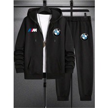 Yoho Sport Unisex Oversize Bmw Sırt Baskılı Ceket & Eşofman Takımı
