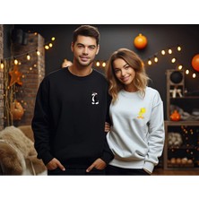 Sweatshirt Sevgili Combin Sylvester & Tweety Baskılı Pamuklu Kalın ve Yumuşak Ürün Şardonlu 2'li Set