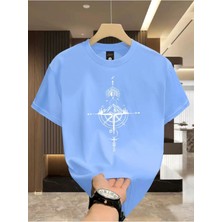 Yoho Sport Pusula Baskılı Özel Tasarım Unisex Tshirt