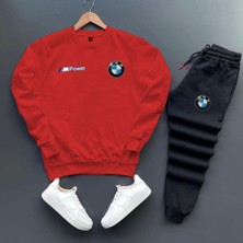 Bmw Baskılı Original Ünisex Kışlık Sweatshirt ve Eşofman Altı 2 Li Set Combin Takım