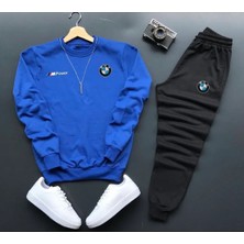 Bmw Baskılı Original Ünisex Kışlık Sweatshirt ve Eşofman Altı 2 Li Set Combin Takım