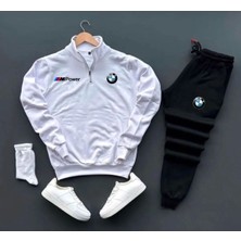 Eşofman Takımı Bmw Mpower Baskılı Unisex Eşofman Takımı 2'li Set Combin