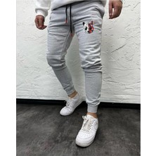 Panda Baskılı Original Ünisex Kışlık Eşofman Altı