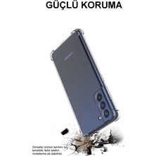 Kzy Infinix Hot 50 4g ile Uyumlu Kapak Kamera Korumalı Airbag Antishock Köşe Korumalı Şeffaf Silikon Kılıf