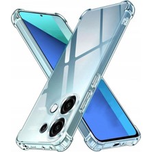 Kzy Xiaomi Redmi Note 13 4g ile Uyumlu Kapak Kamera Korumalı Airbag Antishock Köşe Korumalı Şeffaf Silikon Kılıf