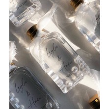 Söz Nişan Nikah Şifon Kurdele Süslemeli Kolonya (Plastik Şişe)