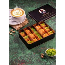 Özel Teneke Kutuda  Hediyelik Karışık Baklava (Fıstıklı, Cevizli, Fıstık Sarma) 600 gr