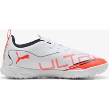 Puma Ultra 5 Play Çocuk Beyaz Halı Saha Kramponu.01
