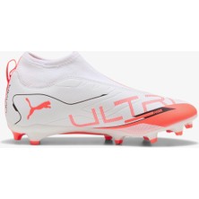 Puma Ultra 5 Match+ Ll Fg/ag Çocuk Beyaz Çim Saha Kramponu.01