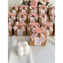 Söz Nişan Nikah Bebek Hediyeliği Kartlı Mühürlü Bubble Mum 10 adet