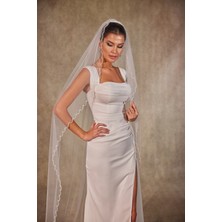Simay Aksesuar D245İNCİLİ Kristalligelin Duvağı