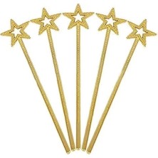 Exporanto Altın Renk Yıldız Peri Asası Peri Değneği 34  cm  1 Adet