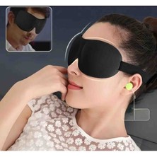 Markaflex 2 Adet Siyah Nefes Alabilen Uyku Göz Bandı