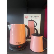 Awox Pembe Demplus Çelik Çay Makinesi