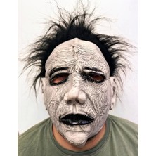 Exporanto Siyah Saçlı Michael Myers Lateks Yüze Tam Yapışan Et Maske Korku Maskesi