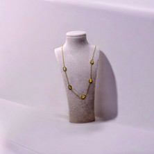 Sarı Damla Kolye 316L Çelik