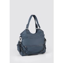 Ççs Yıkama Deri Zincir Detaylı El ve Omuz Çantası