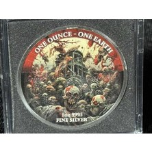Darphane 2022 Fiji “earth 2022 – The Time Of The Zombies” 1 Oz Gümüş Para – Uv Efektli 300 Limitli