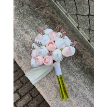 TT Organizasyon Pembe Beyaz Gelinbuketi Gelinçiçeği ve Yakaçiçeği