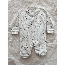 Nurcan Bebe Yıldızlı Patikli Raporlu Düğmeli Tulum