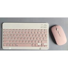 EHZ Teknoloji iPad 10.9 2022 10.Nesil Uyumlu Klavye Mouse Set + Kalem Bölmeli Standi Tablet Kılıfı