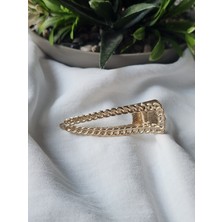 Eflin Toka Zincir Model Gold Metal Yan Toka