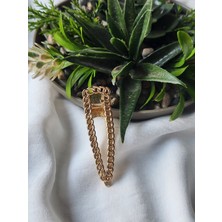 Eflin Toka Zincir Model Gold Metal Yan Toka