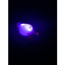 LED Işıklı Silikon Ördek Yumuşak Dokulu USB Şarjlı Renk Değiştiren Başucu Gece Lambası