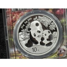 Darphane 2024 Çin Panda 10 Yuan - 30G (.999) Gümüş Hatıra Para - Pcgs MS70