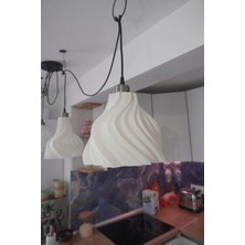 ATC Elektrik Modern Avize - 3D Baskı - Ampul Hediye