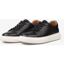 Erkek Sneaker Ayakkabı Hakiki Deri - 2201 Siyah/beyaz 3154