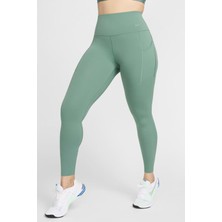 Nike Universa Medium Support High Rise Full Length Kadın Yüksek Bel 2 Cepli Toparlayıcı Tayt Yeşil