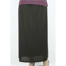 Ece Giyim Nergis Astarlı Lastikli Bedenli Çan Etek