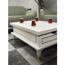 Smart Akıllı Sihirli Sehpa Beyaz - Siyah Gold