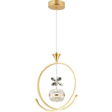 Açelya Gold Prenses Ledli Salon Mutfak Oda Oturma Odası Hol Ledli Sarkıt Avize SB-LD-011