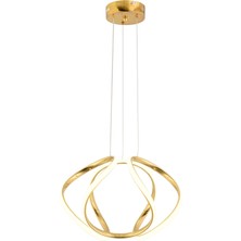 Mars Gold Ledli Salon Mutfak Oda Oturma Odası Hol Ledli  Avize SB-LD-117