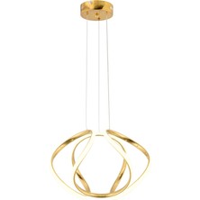 Mars Gold Ledli Salon Mutfak Oda Oturma Odası Hol Ledli  Avize SB-LD-117