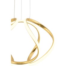 Mars Gold Ledli Salon Mutfak Oda Oturma Odası Hol Ledli  Avize SB-LD-117