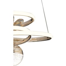 Rose Gold Şeker Ledli Salon Mutfak Oda Oturma Odası Hol Ledli Sarkıt Avize SB-LD-004
